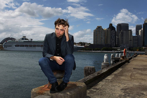 Robert Pattinson posed for photos in Sydney.
Robert Pattinson posed for photos in Sydney.