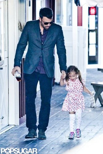 Ben Affleck glanced down at Seraphina Affleck as they held hands in Brentwood.
Ben Affleck glanced down at Seraphina Affleck as they held hands in Brentwood.
