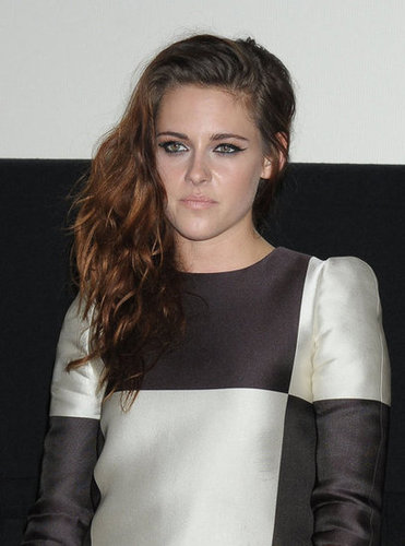 Kristen Stewart wore a printed jumpsuit to the event in Japan.
Kristen Stewart wore a printed jumpsuit to the event in Japan.