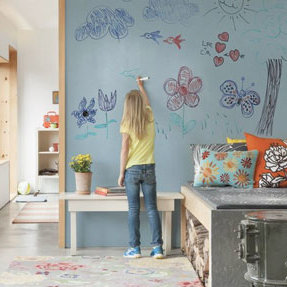 Whiteboard Paint For Kids' Rooms