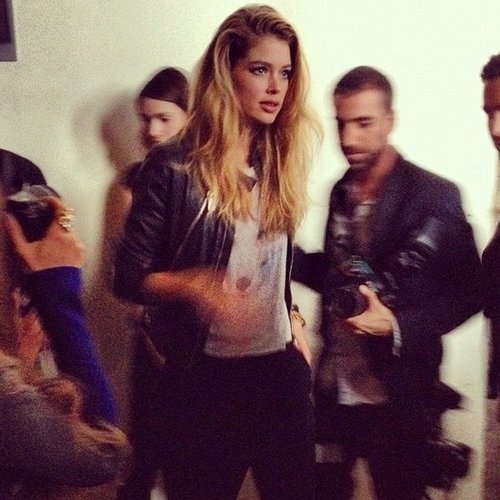 Also present to celebrate the new line was Doutzen Kroes.
Also present to celebrate the new line was Doutzen Kroes.