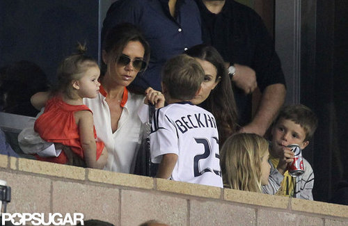 Victoria Beckham stepped out with her children to watch the LA Galaxy in LA.
Victoria Beckham stepped out with her children to watch the LA Galaxy in LA.