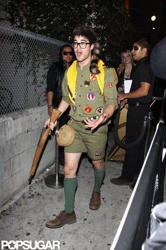 Darren Criss wore Boy Scout gear to a Saturday party in LA.
Darren Criss wore Boy Scout gear to a Saturday party in LA.