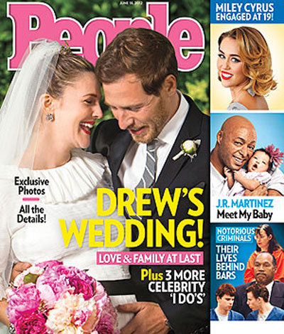 Drew Barrymore and Will Kopelman shared a sweet snap from their June 2012 wedding in Montecito, CA.
Drew Barrymore and Will Kopelman shared a sweet snap from their June 2012 wedding in Montecito, CA.