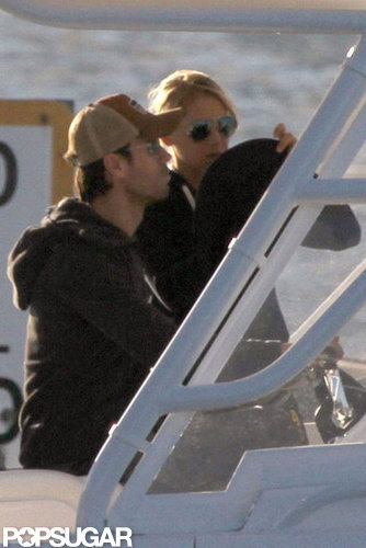 Enrique Iglesias and Anna Kournikova both wore sunglasses as they boated around Miami Beach.
Enrique Iglesias and Anna Kournikova both wore sunglasses as they boated around Miami Beach.
