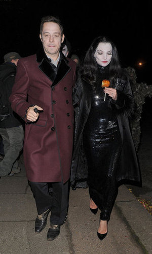 Kate Moss and Jamie Hince stepped out together, in costumes of course, for a soiree in London on Wednesday night.
Kate Moss and Jamie Hince stepped out together, in costumes of course, for a soiree in London on Wednesday night.