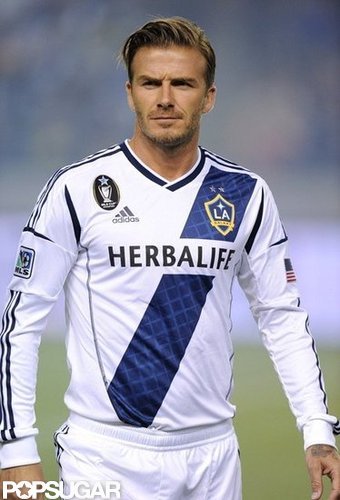 David Beckham took the field in LA.
David Beckham took the field in LA.