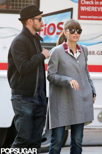 Justin Timberlake and Jessica Biel both sported shades in NYC in November 2012.
Justin Timberlake and Jessica Biel both sported shades in NYC in November 2012.
