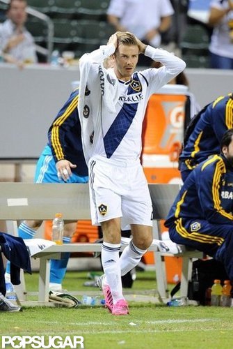 David Beckham lost his playoff game.
David Beckham lost his playoff game.