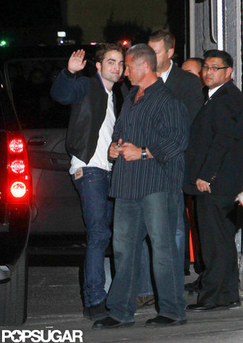 Robert Pattinson was outside Jimmy Kimmel Live.
Robert Pattinson was outside Jimmy Kimmel Live.