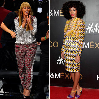 Beyonce Knowles Wearing Tibi Prints Together