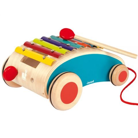 Janod Tatoo Xylo Roller Musical Pull Toy