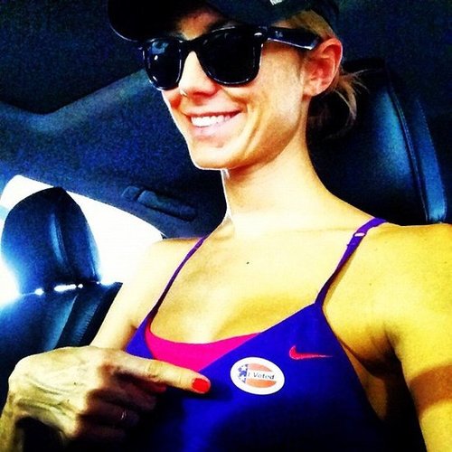 Stacy Keibler showed off her voting pride.
Source: Instagram user stacykeibler
Stacy Keibler showed off her voting pride.
Source: Instagram user stacykeibler