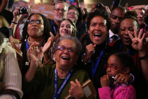 President Obama Wins! See Pictures of His Celebratory Event in Chicago President Obama Wins! See Pictures of His Celebratory Event in Chicago