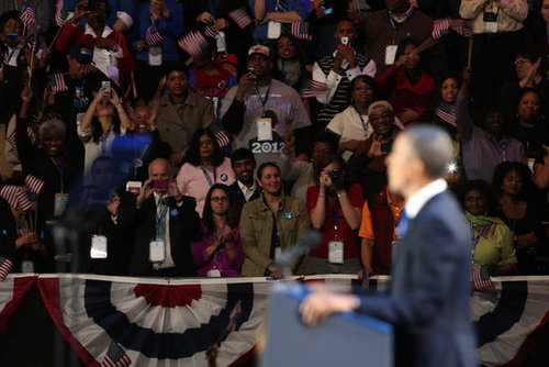 President Obama Wins! See Pictures of His Celebratory Event in Chicago President Obama Wins! See Pictures of His Celebratory Event in Chicago