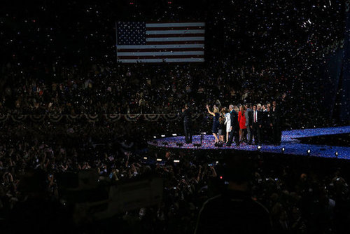 President Obama Wins! See Pictures of His Celebratory Event in Chicago President Obama Wins! See Pictures of His Celebratory Event in Chicago