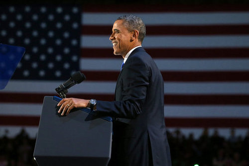 President Obama Wins! See Pictures of His Celebratory Event in Chicago President Obama Wins! See Pictures of His Celebratory Event in Chicago