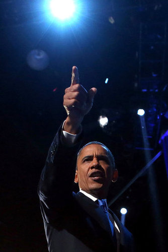 President Obama Wins! See Pictures of His Celebratory Event in Chicago President Obama Wins! See Pictures of His Celebratory Event in Chicago