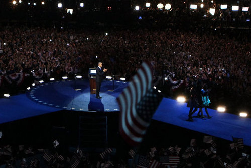 President Obama Wins! See Pictures of His Celebratory Event in Chicago President Obama Wins! See Pictures of His Celebratory Event in Chicago
