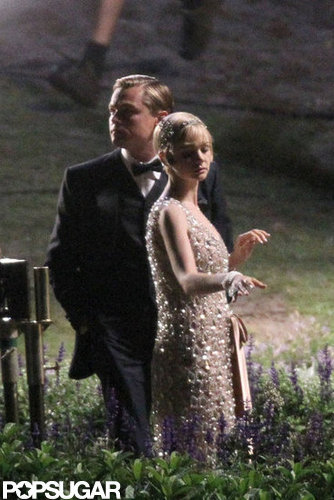 Leonardo DiCaprio filmed scenes for The Great Gatsby with Carey Mulligan in December 2011.
Leonardo DiCaprio filmed scenes for The Great Gatsby with Carey Mulligan in December 2011.