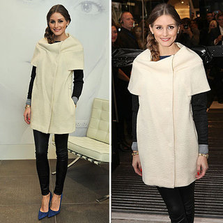 Olivia Palermo Wearing a White Coat