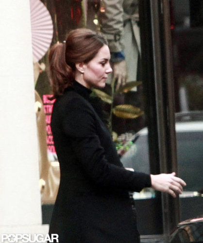 Kate Middleton had her hair up.
Kate Middleton had her hair up.