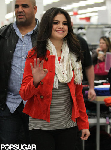 Selena Gomez gave a wave at a Kmart outside of NYC.
Selena Gomez gave a wave at a Kmart outside of NYC.