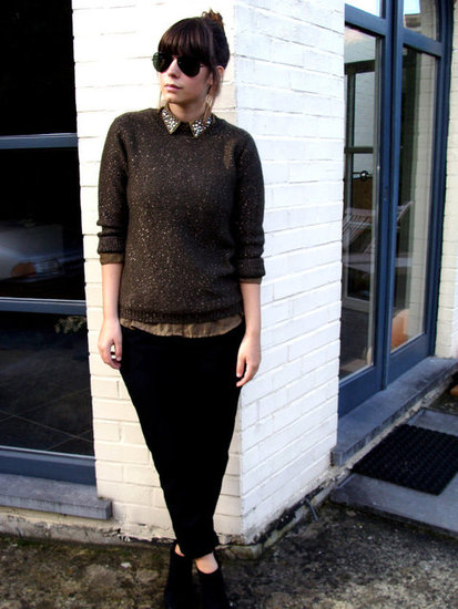 Khaki sequins