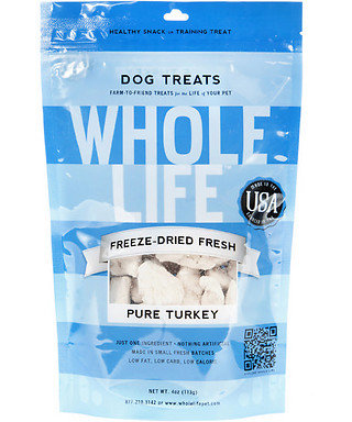 These Whole Life freeze-dried turkey treats ($14) also use freeze-drying to preserve flavor and nutrients without the use of additives or chemicals.
These Whole Life freeze-dried turkey treats ($14) also use freeze-drying to preserve flavor and nutrients without the use of additives or chemicals.