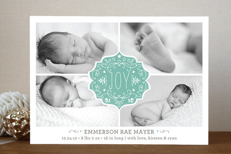 Minted Festive Baby Christmas Photo Cards