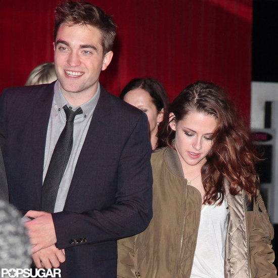 Robert Pattinson flashed a bright smile.
Robert Pattinson flashed a bright smile.