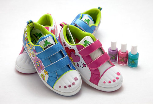 Bobbi-Toad Kid Shoes With Paintable Toes