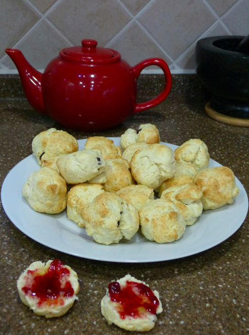 home-made scones 