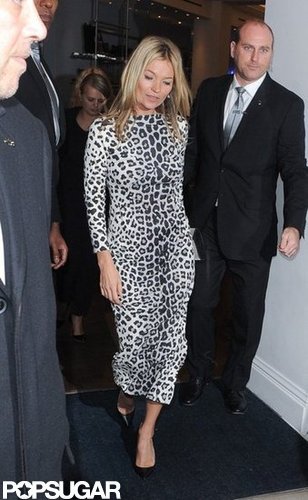 Kate Moss Toasts to Her Book Launch in Leopard and Gold Kate Moss Toasts to Her Book Launch in Leopard and Gold