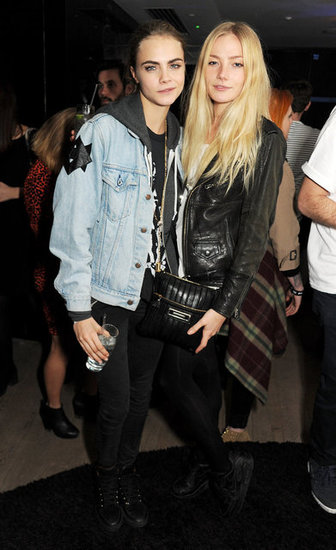 Cara Delevingne and Clara Paget