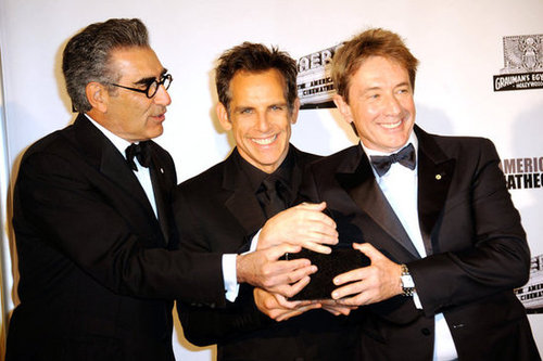 Ben Stiller Accepts a Major Award With Jen, Justin, and Friends Ben Stiller Accepts a Major Award With Jen, Justin, and Friends