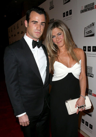 Jennifer Aniston and Justin Theroux smiled for photos in LA.
Jennifer Aniston and Justin Theroux smiled for photos in LA.