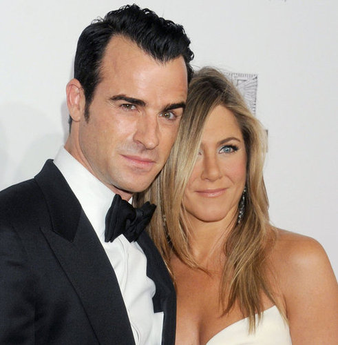 Jennifer Aniston and Justin Theroux smiled for photos in LA.
Jennifer Aniston and Justin Theroux smiled for photos in LA.