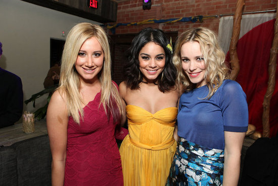 Rachel McAdams happily posed with Vanessa Hudgens and Ashley Tisdale at the February 2012 LA afterparty for Journey 2: The Mysterious Island.
Rachel McAdams happily posed with Vanessa Hudgens and Ashley Tisdale at the February 2012 LA afterparty for Journey 2: The Mysterious Island.