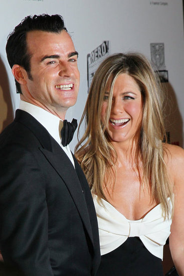 Jennifer Aniston and Justin Theroux laughed on the red carpet at the American Cinematheque Awards.
Jennifer Aniston and Justin Theroux laughed on the red carpet at the American Cinematheque Awards.