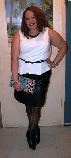 Leather and Peplum
