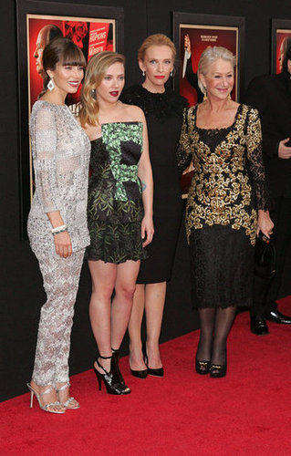 Jessica Biel, Scarlett Johansson, Toni Collette and Helen Mirren posed for photos in NYC.
Jessica Biel, Scarlett Johansson, Toni Collette and Helen Mirren posed for photos in NYC.