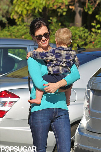 Xander Jones wrapped his arms around January Jones.
Xander Jones wrapped his arms around January Jones.