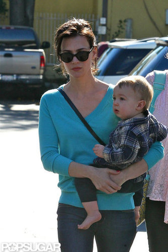 January Jones Steps Out With Xander and New Brunette Locks January Jones Steps Out With Xander and New Brunette Locks
