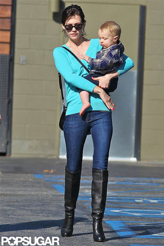 January Jones carried Xander Jones.
January Jones carried Xander Jones.