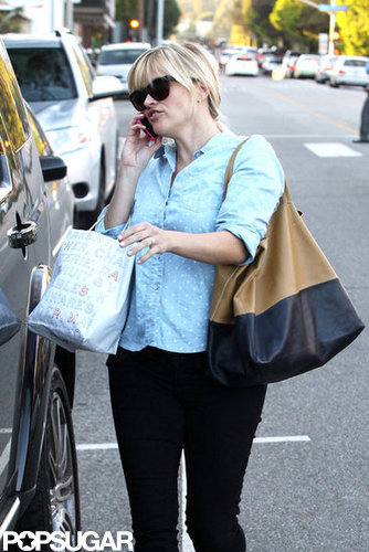 Reese Witherspoon headed to her car.
Reese Witherspoon headed to her car.