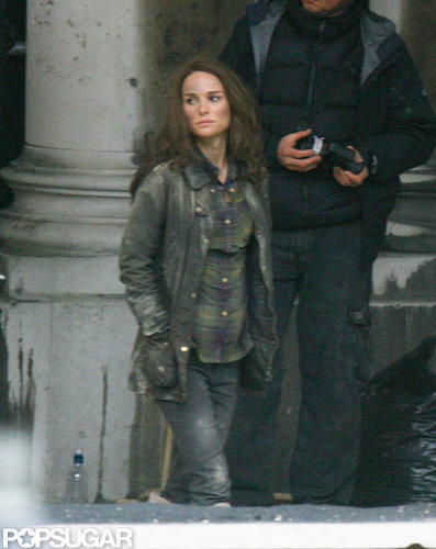 Natalie Portman wore a short and jacket to film Thor: The Dark World in London.
Natalie Portman wore a short and jacket to film Thor: The Dark World in London.