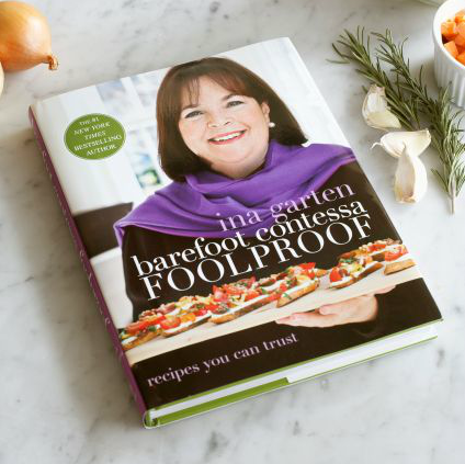 Confession: given the option, I will happily sit down and watch as many episodes of The Barefoot Contessa as can fit on my DVR. I was so excited to hear that Ina Garten was coming out with another cookbook, Barefoot Contessa: Foolproof ($35), just in time for the Holidays. I would love to surprise my friends with an elegant dinner instead of pizza for our next get together!
— Robert Khederian, fashion editorial assistant
Confession: given the option, I will happily sit down and watch as many episodes of The Barefoot Contessa as can fit on my DVR. I was so excited to hear that Ina Garten was coming out with another cookbook, Barefoot Contessa: Foolproof ($35), just in time for the Holidays. I would love to surprise my friends with an elegant dinner instead of pizza for our next get together!
— Robert Khederian, fashion editorial assistant