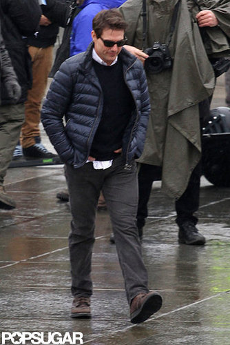 Tom Cruise wore sunglasses and a puffy jacket in London.
Tom Cruise wore sunglasses and a puffy jacket in London.