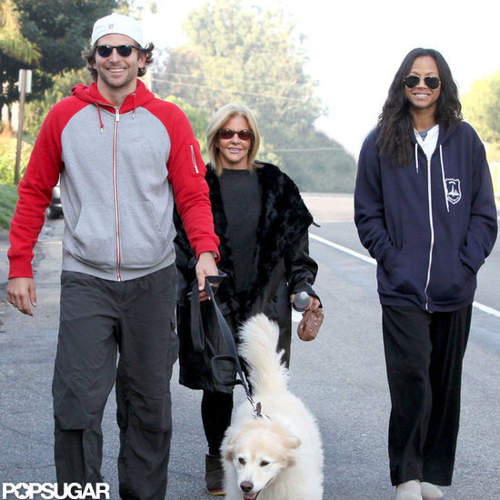 Bradley Cooper and his mom went for a Thanksgiving Day walk with Zoe Saldana.
Bradley Cooper and his mom went for a Thanksgiving Day walk with Zoe Saldana.